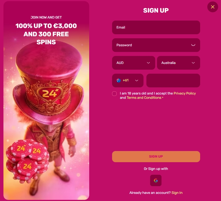 Account registration and access